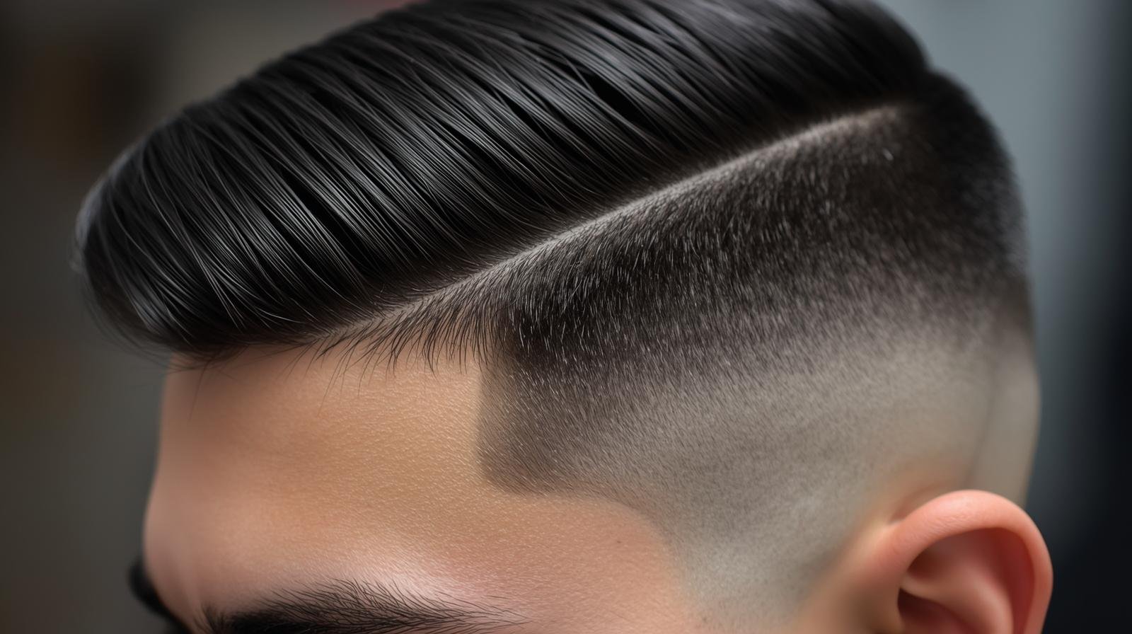 Low Taper Fade With Side Part