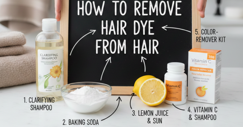 How to Remove Hair Dye From Hair (Without Destroying It)