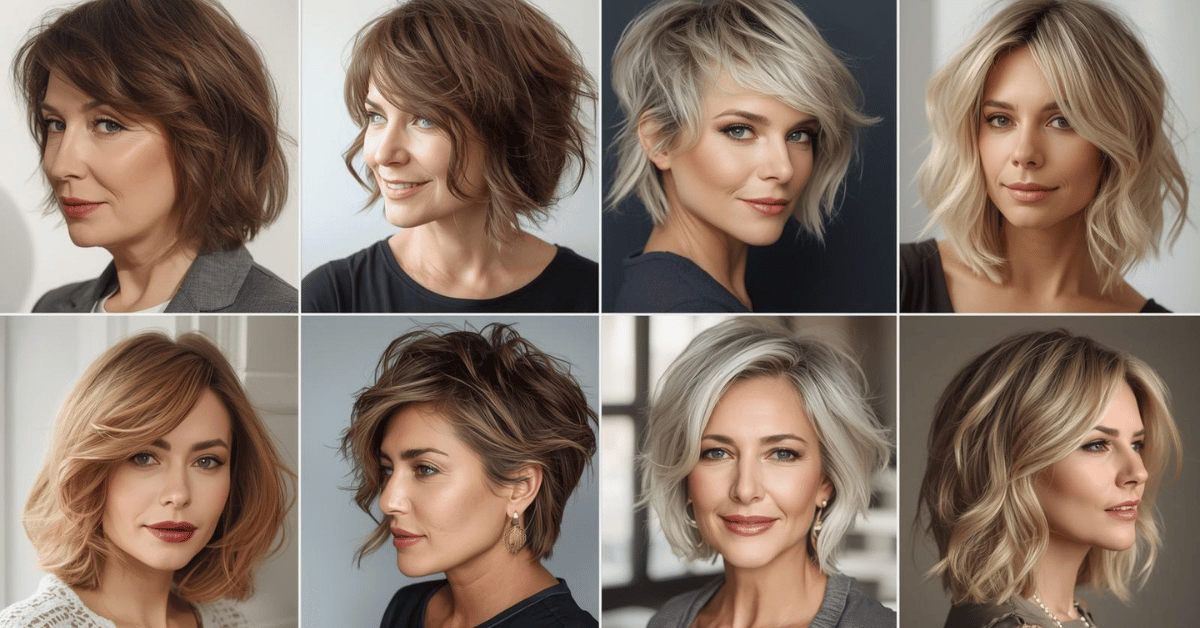 Why Choose Layered Wash and Wear Haircuts Over 50