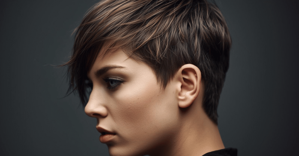 Edgy Feminine Undercut Pixie: Bold, Chic, and Effortless