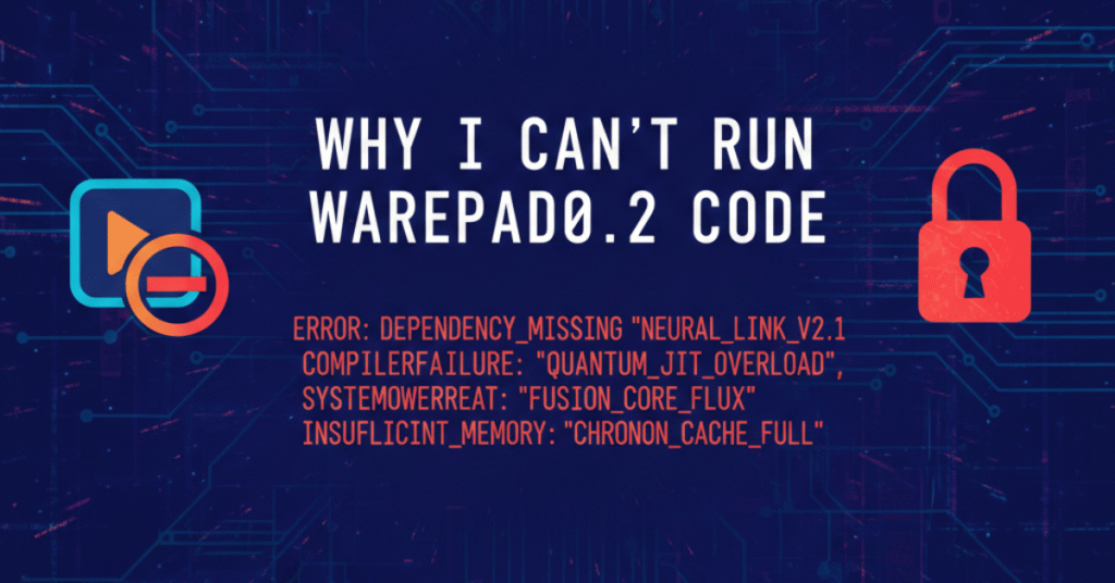 Why I Can’t Run Warepad0.2 Code (And How to Fix It)