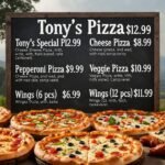 Tony's Pizza Menu